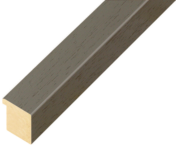 Moulding ayous, width 20mm height 20 - Sepia, open grain