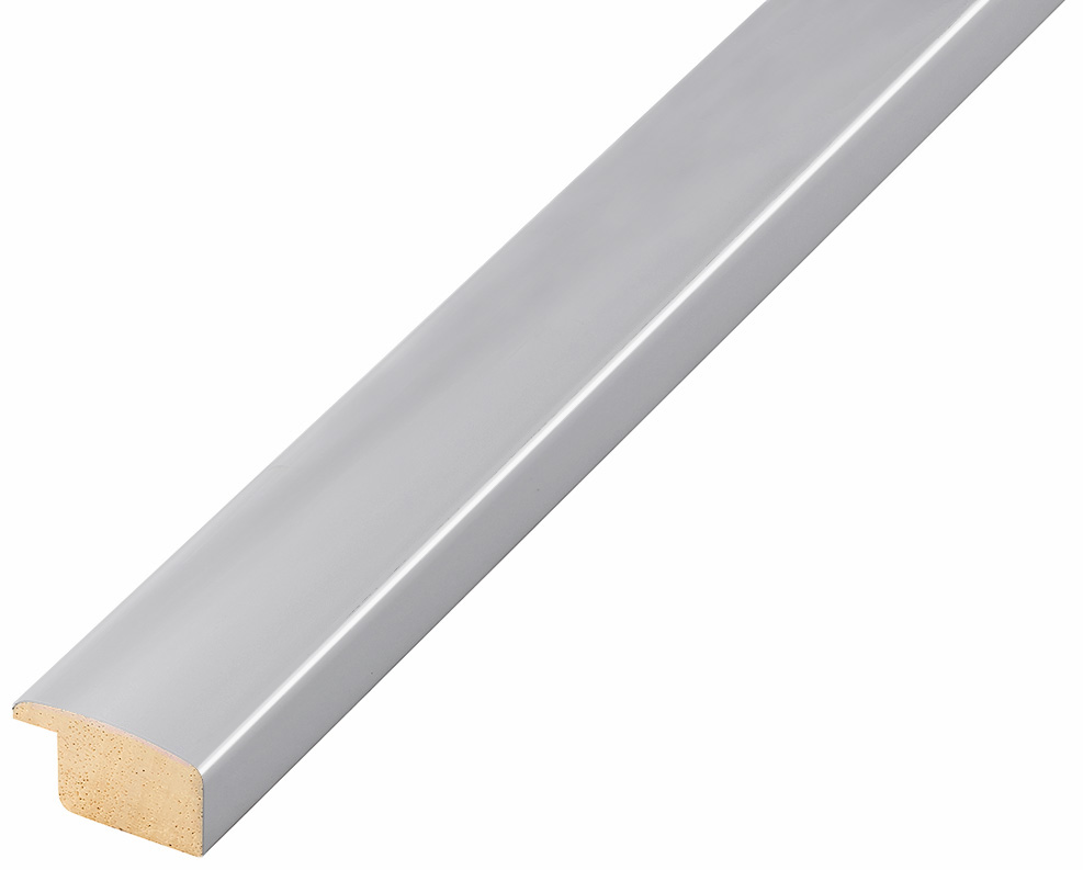 Moulding ayous, width 23mm height 13 - Bright silver - 271ARGLUC