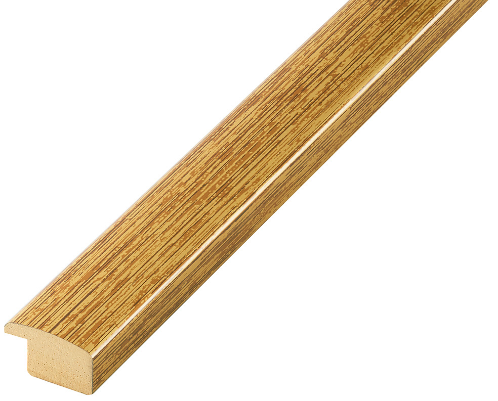 Moulding ayous, width 23mm height 13 - striped gold