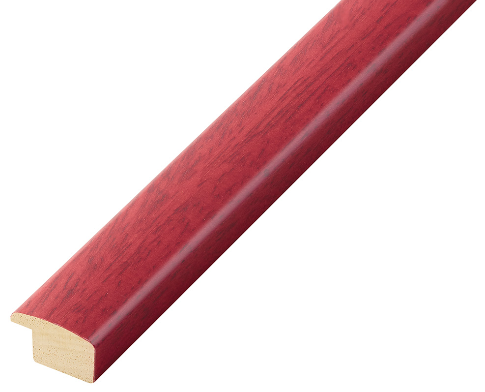 Moulding ayous, width 23mm height 13 - matt red