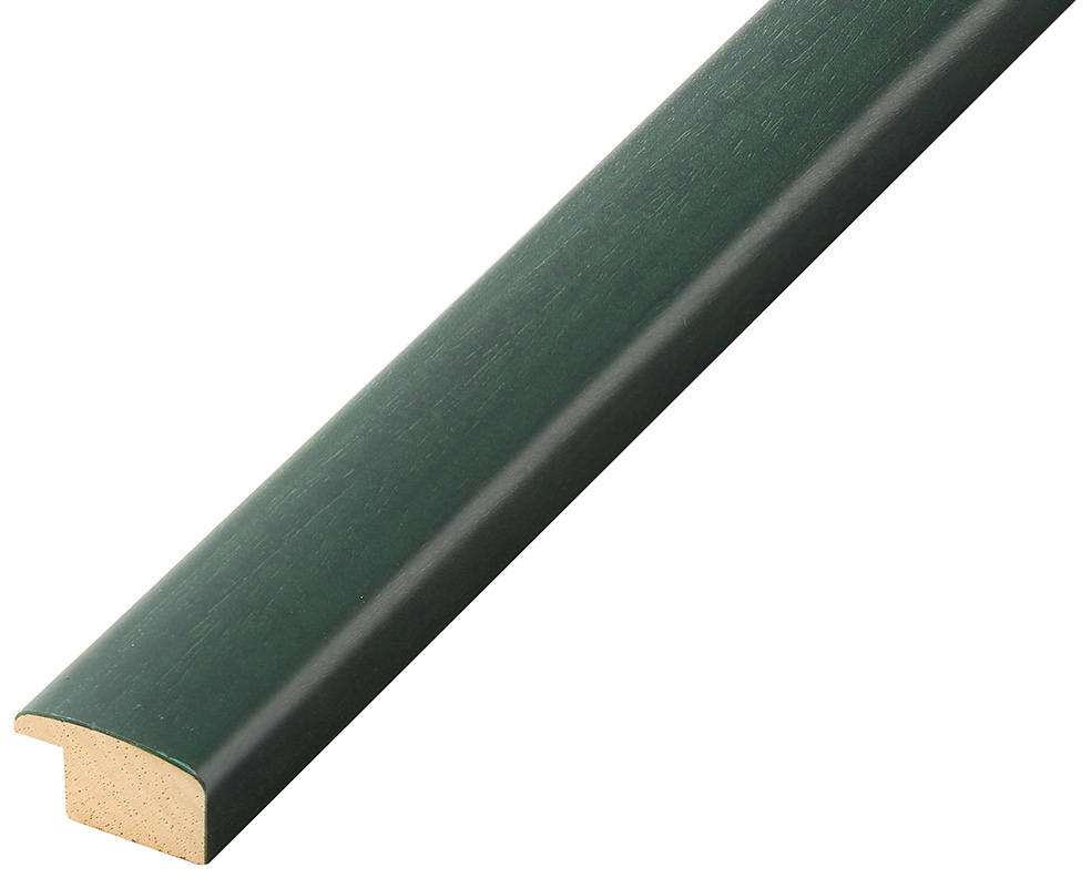 Moulding ayous, width 23mm height 13 - matt green