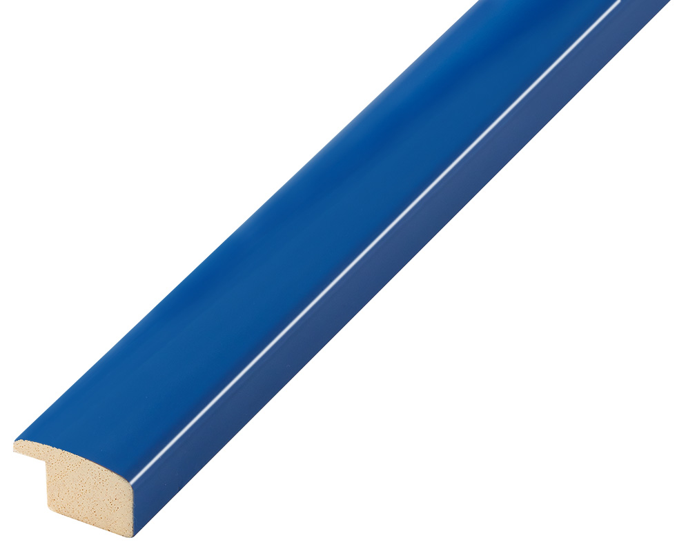 Moulding ayous, width 23mm height 13 - glossy bleu