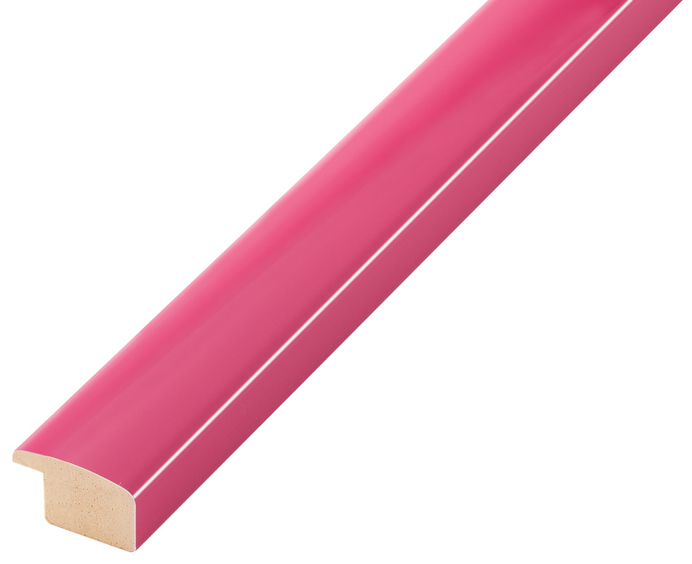 Moulding ayous, width 23mm height 13 - glossy finish, pink - 279ROSA