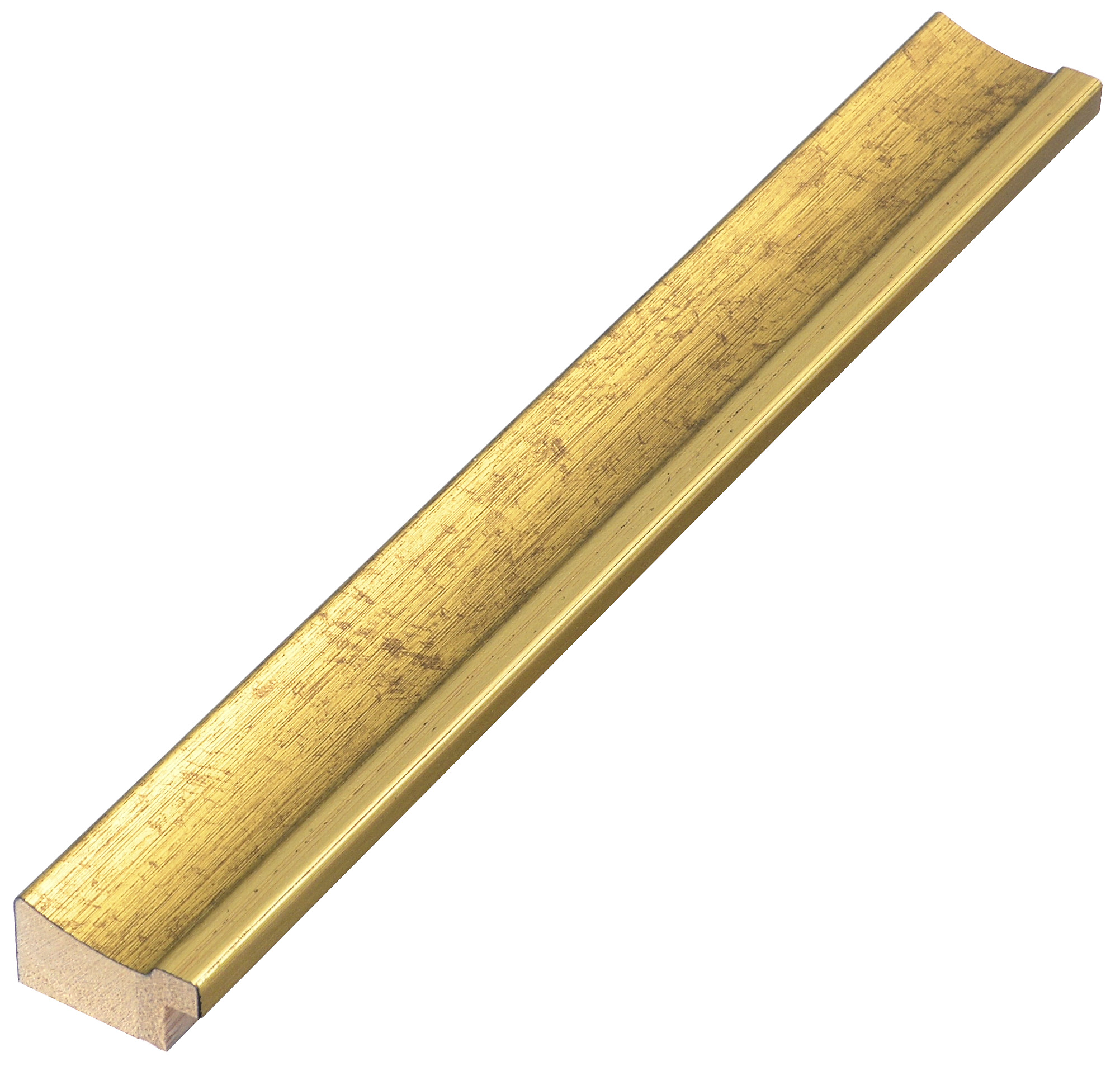 Moulding finger-jointed pine, width 25mm - gold - 282ORO