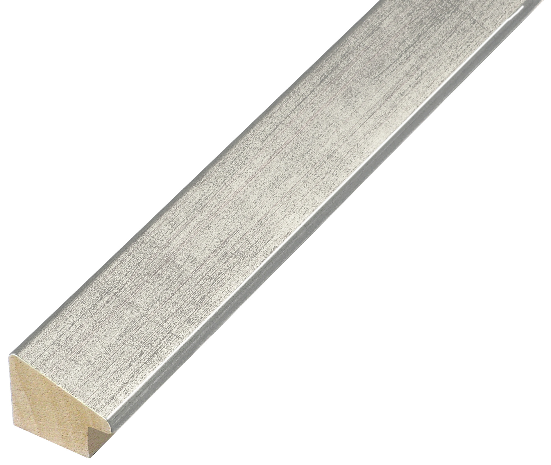 Moulding ayous jointed, width 23mm height 26 - silver finish