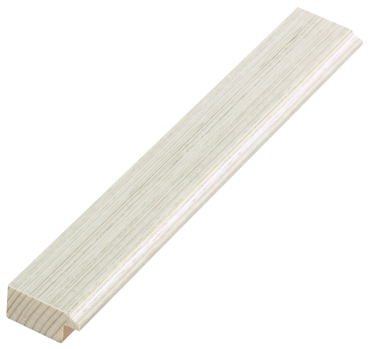 Liner finger-jointed pine 28mm - Cream, wired texture