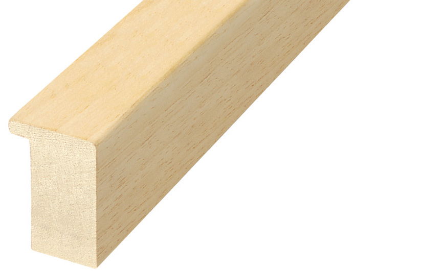 Moulding ayous, width 30mm height 45mm - bare timber - 3045G
