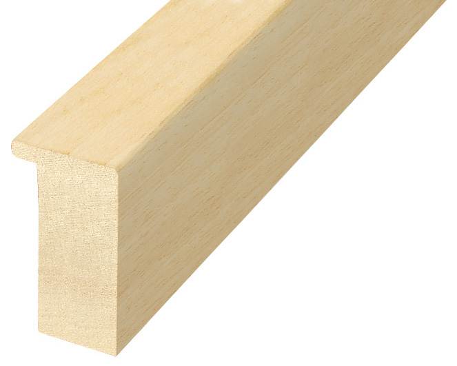 Moulding ayous, width 30mm, height 55mm, bare timber