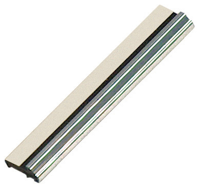Slip plastic, silver, with double-side adhesive tape - 30A