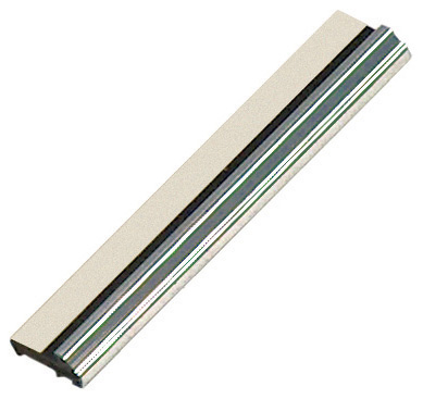 Slip plastic, silver, with double-side adhesive tape