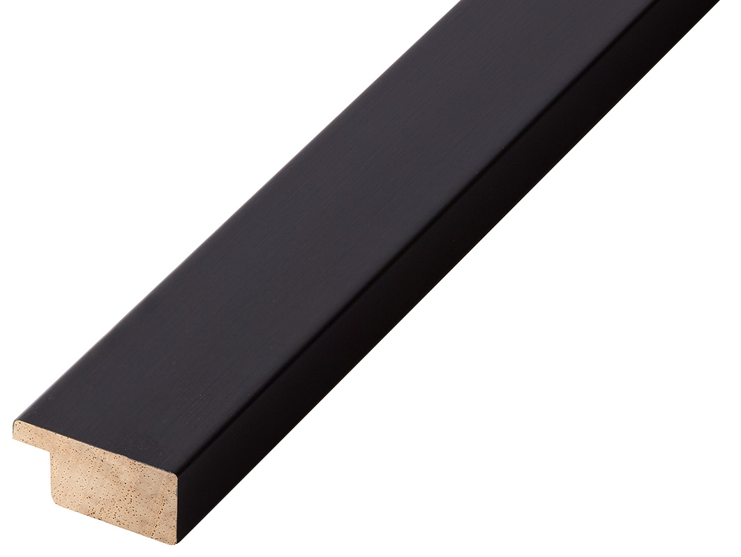 Moulding ayous, width 30mm height 14 - matt black