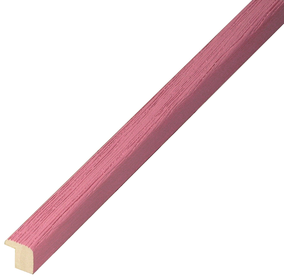 Moulding ayous woodworm treated mm 13x13 - scratched finish - fuchsia - 311FUCSIA