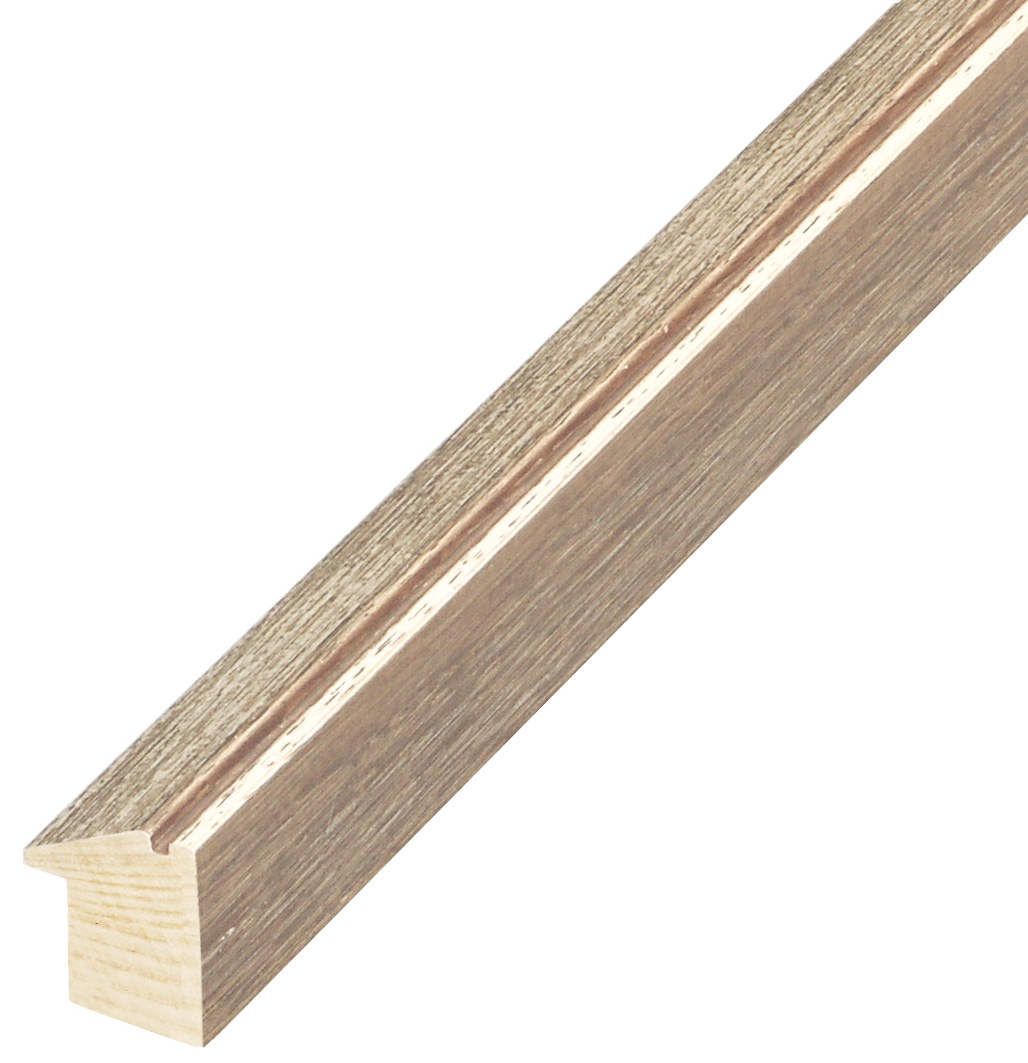 Moulding ayous, height 22mm width 19 - Brown