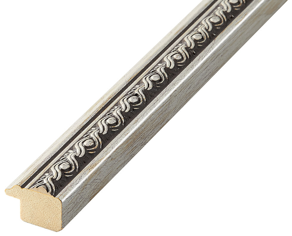 Moulding ayous jointed Width 21mm Height 17 - Silver - 318ARG