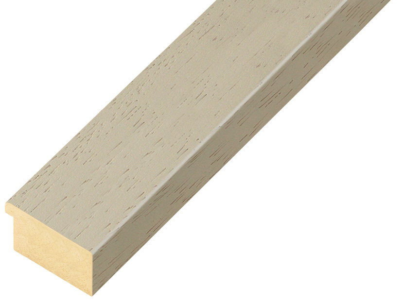 Moulding ayous, width 30mm height 14 - beige, open grain