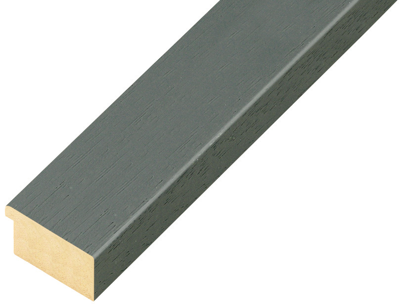 Moulding ayous, width 30mm height 14 - iron gray, open grain - 31FERRO