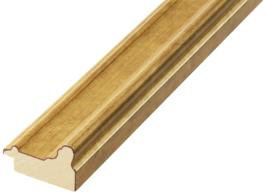 Moulding ayous jointed Width 34mm - Gold