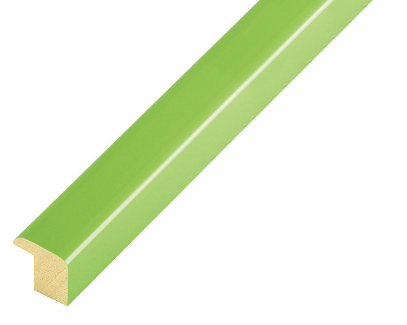 Moulding finger-jointed pine, width 14mm - grass green - 329PRATO