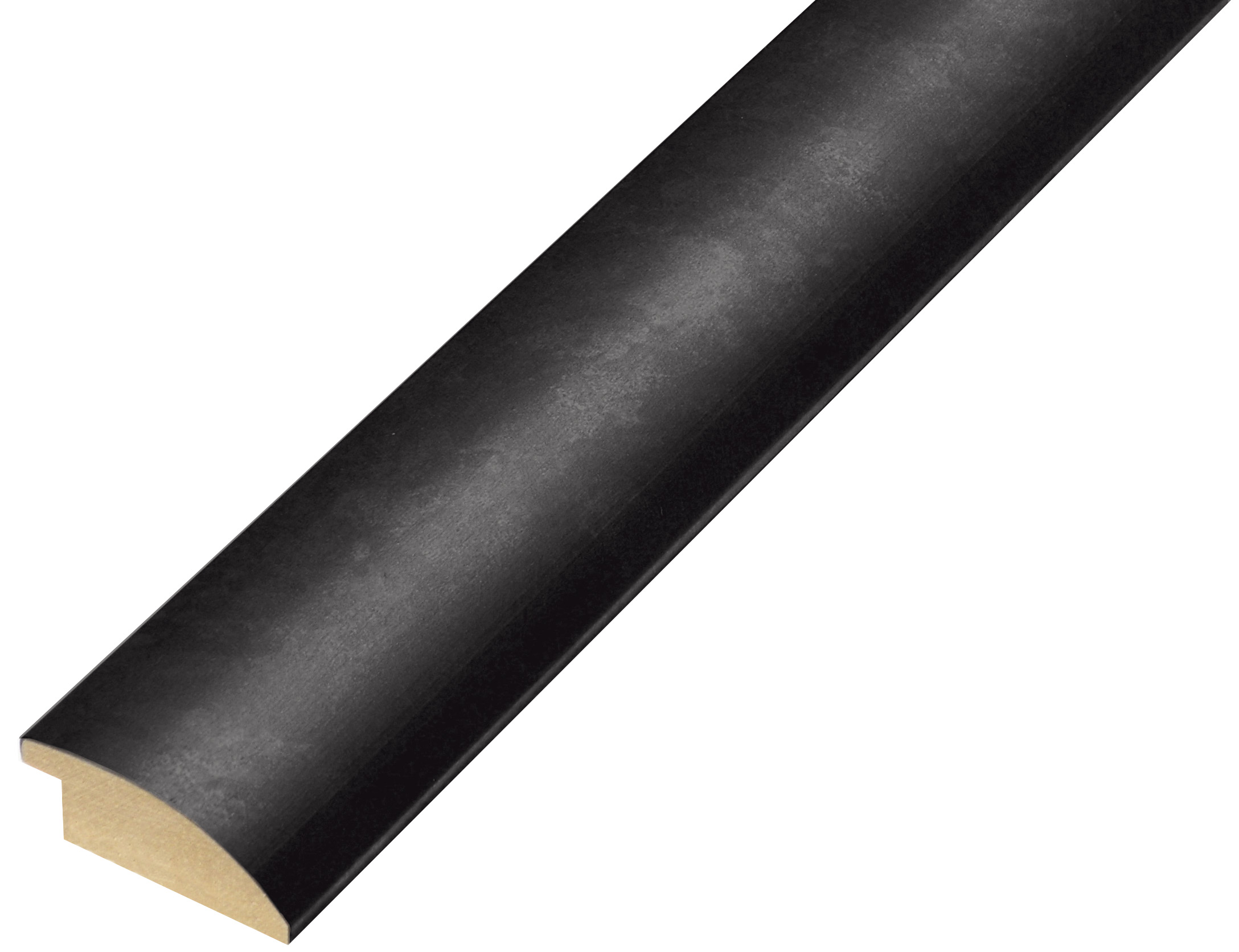 Moulding ayous jointed - width 35mm height 14 - Black