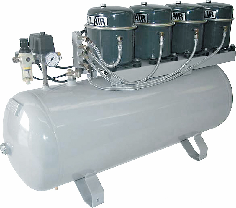 Silent Compressor SIL-AIR 200/100AL - 100 litres