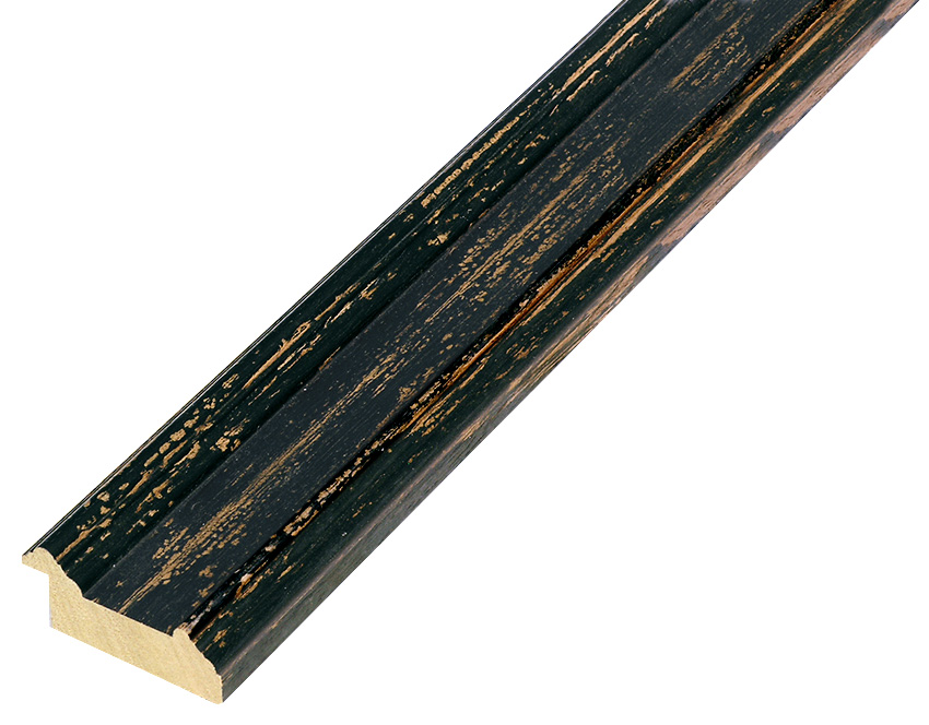 Moulding ayous - Width 44mm Height 20 - Black