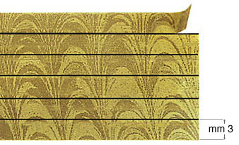 Mount decoration tape, m12/6xmm3, Wave Gold