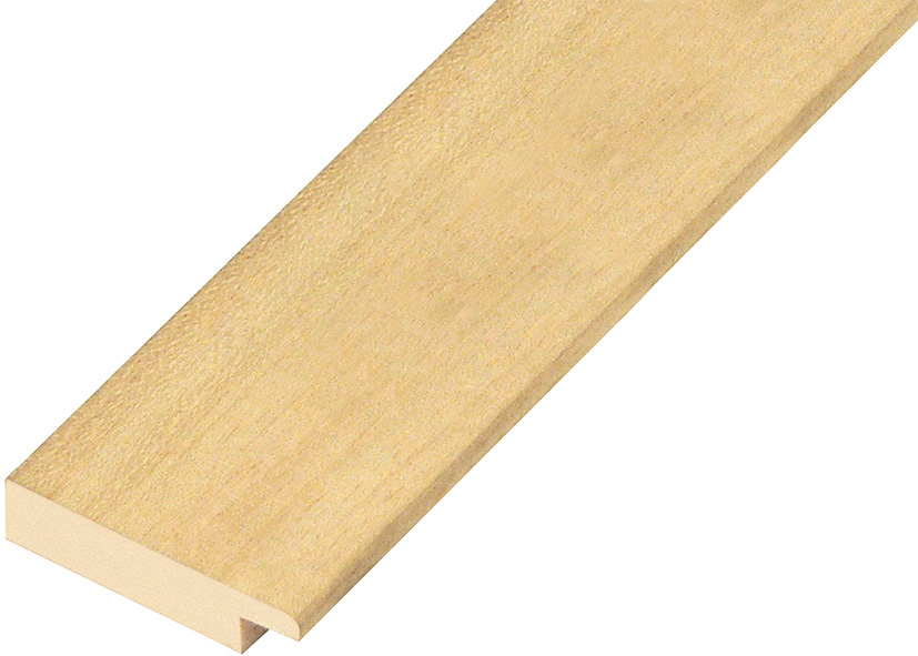 Moulding ayous, width 40mm, height 10mm, bare timber - 4010G