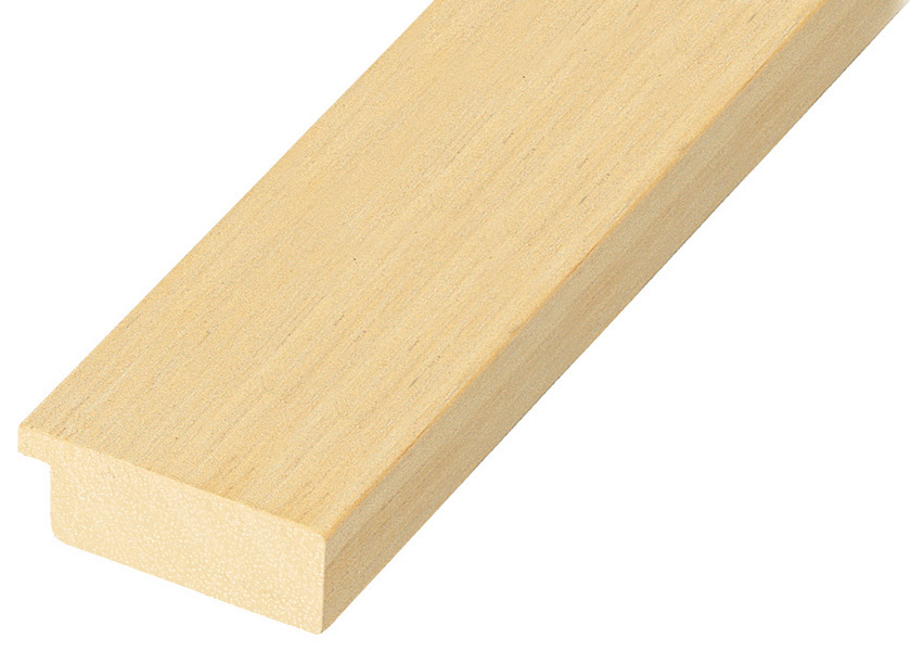 Moulding ayous, width 40mm, height 15mm, bare timber