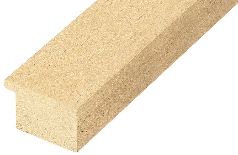 Moulding ayous, width 40mm, height 25mm, bare timber