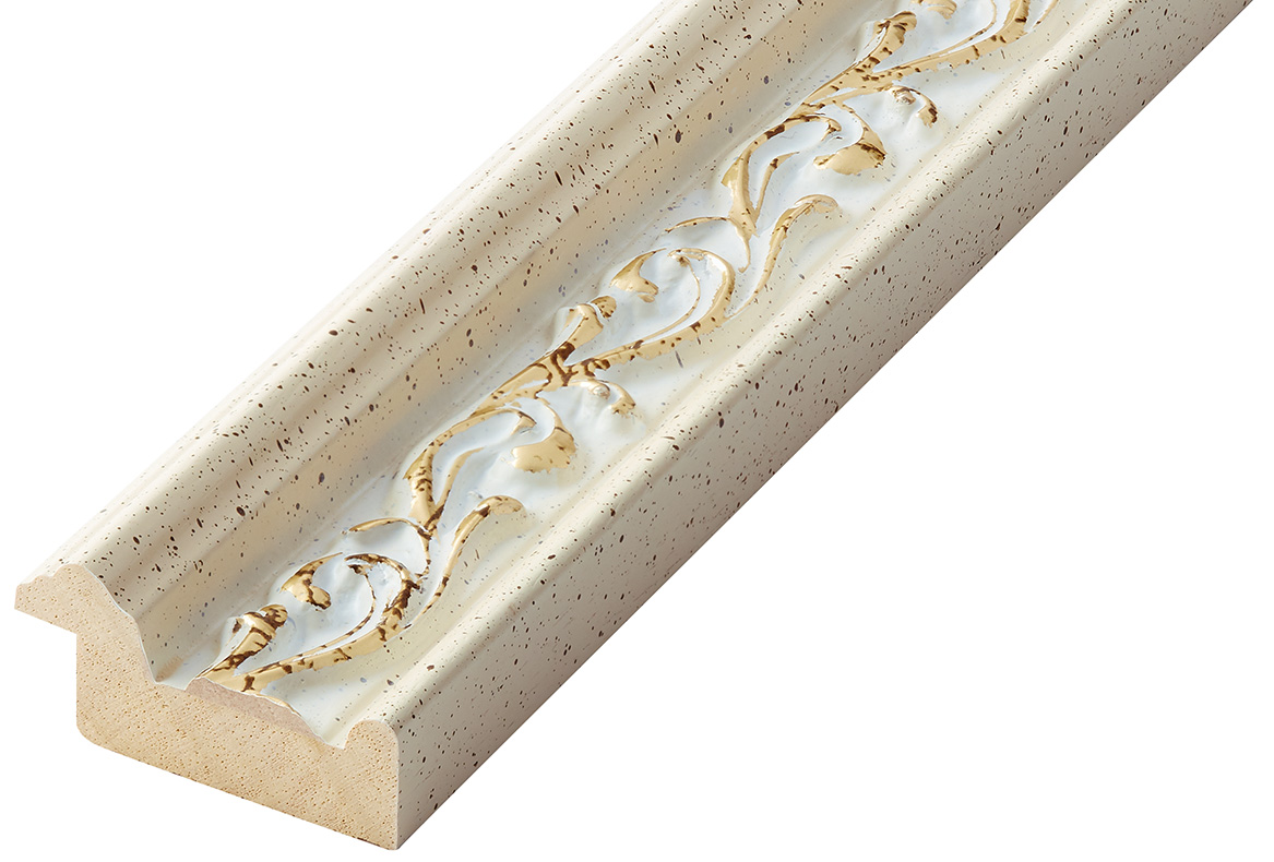 Moulding ayous Width 44mm Height 22 - cream, decorations - 409CREMA