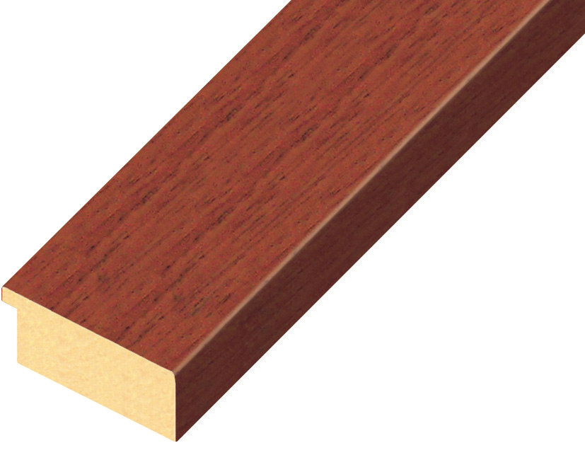 Moulding ayous, width 40mm height 16 - mahogany - 40MOGANO
