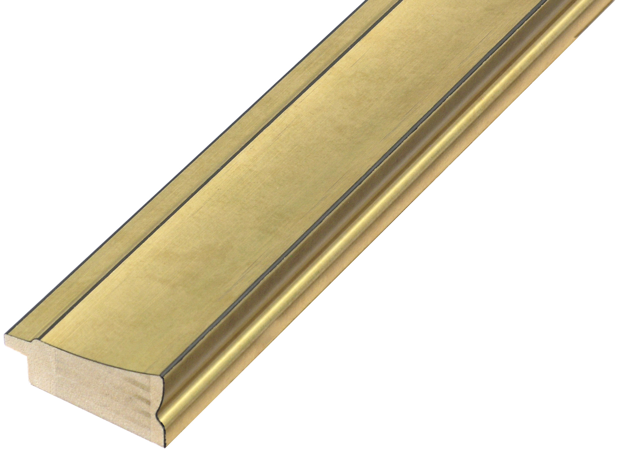 Moulding ayous jointed, width 43mm height 22 - gold