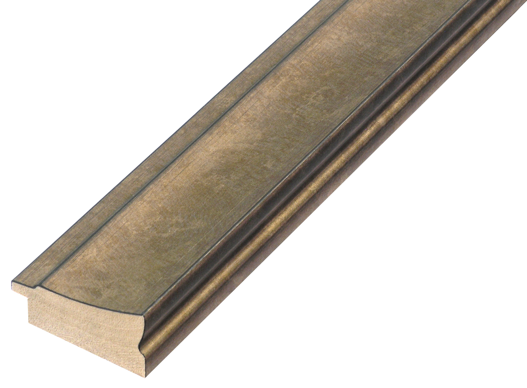 Moulding finger-jointed pine, width 43mm height 22 - pewter