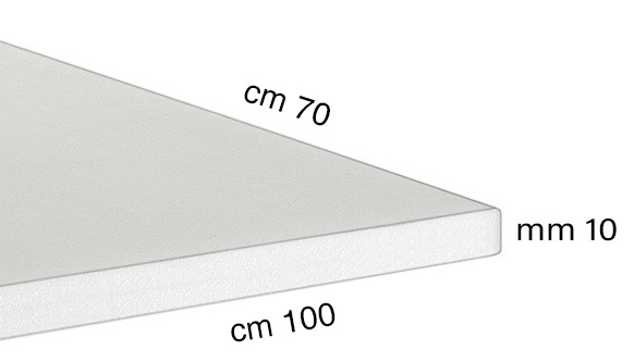 Foam board panels, 10 mm, 70x100 cm