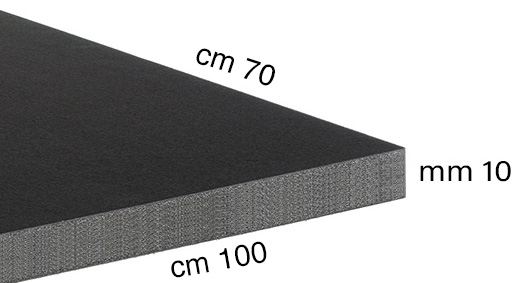 Foam board panels, 10 mm, 70x100 cm, Black