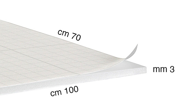 Self-adhesive foam board panels, 3 mm, 70x100 cm