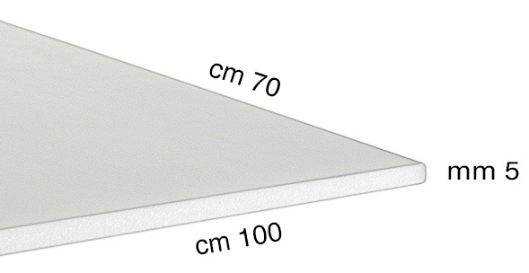 Foam board panels, 5 mm, 70x100