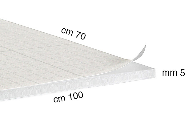 Self-adhesive foam board panels, 5 mm, 70x100 cm