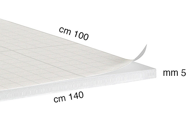 Self-adhesive foam board panels, 5 mm, 100x140 cm