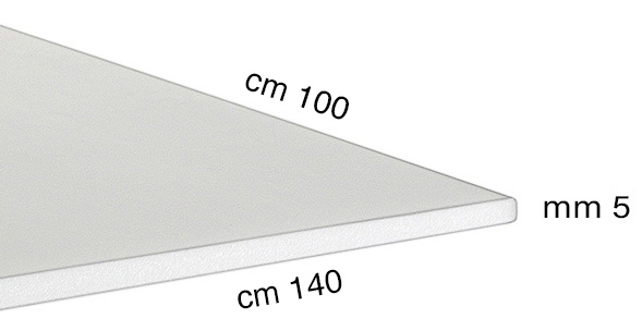 Foam board panels, 5 mm, 100x140 cm