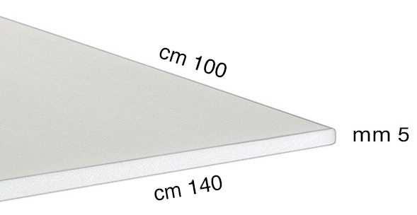 Foam board panels - thickness 5 mm - 100x140 cm