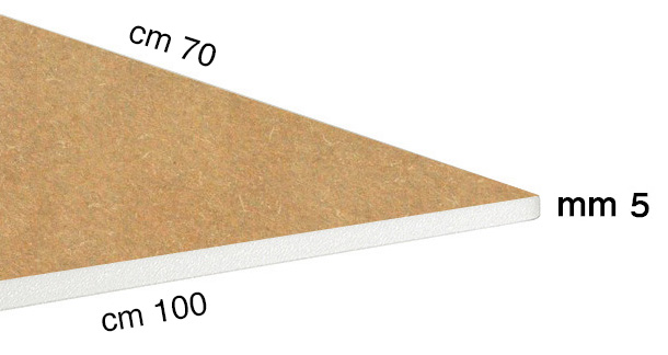 Foam board panels 5mm brown liners - 70x100 cm