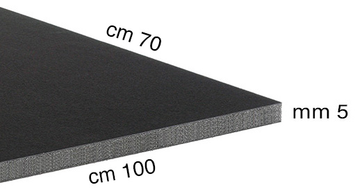 Foam board panels, 5 mm, 70x100 cm - Black