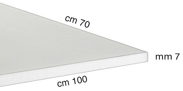 Foam board panels, 7 mm, 70x100 cm
