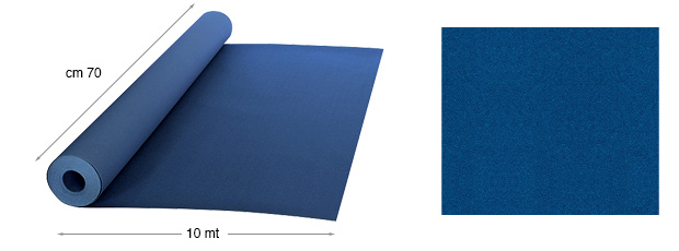 Velvet paper - mt 10x70 cm rolls, 22 Blue