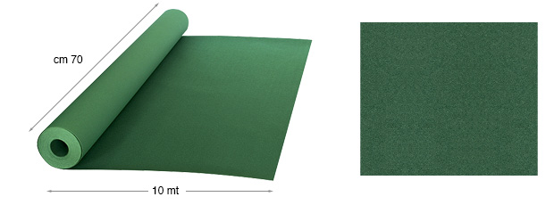 Velvet paper - mt 10x70 cm rolls, 27 Green
