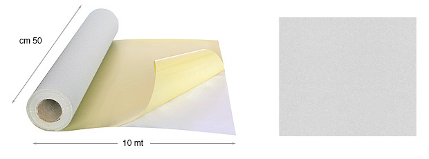 Velvet paper, self-adhesive - mt 10x50 cm rolls, 23 White