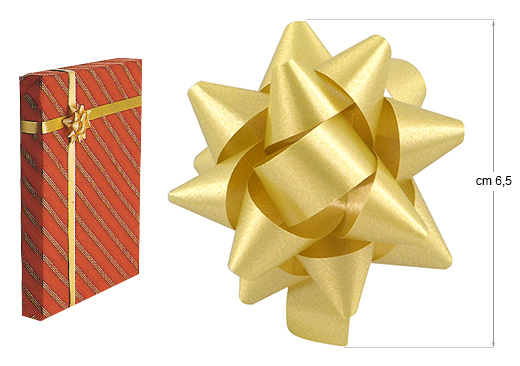 Gift wrapping bows, gold - Pack 100