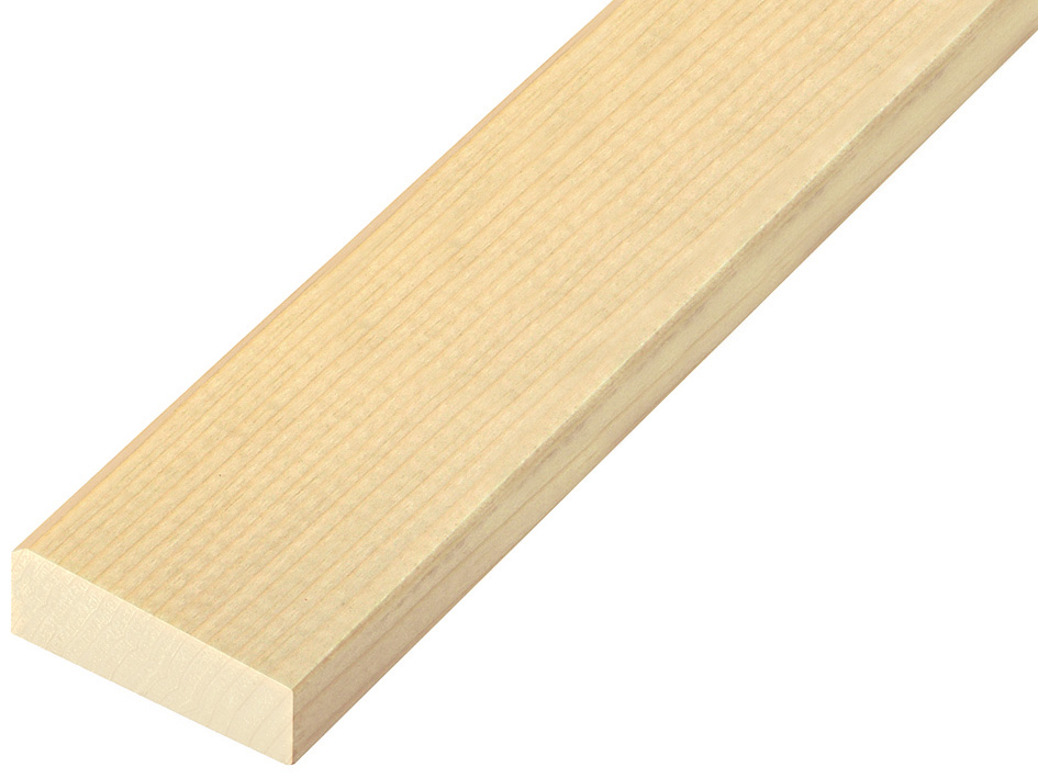 Moulding fir, width 44mm, height 17mm, bare timber