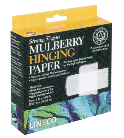 Mulberry hinging paper tape mm25x33mtrs
